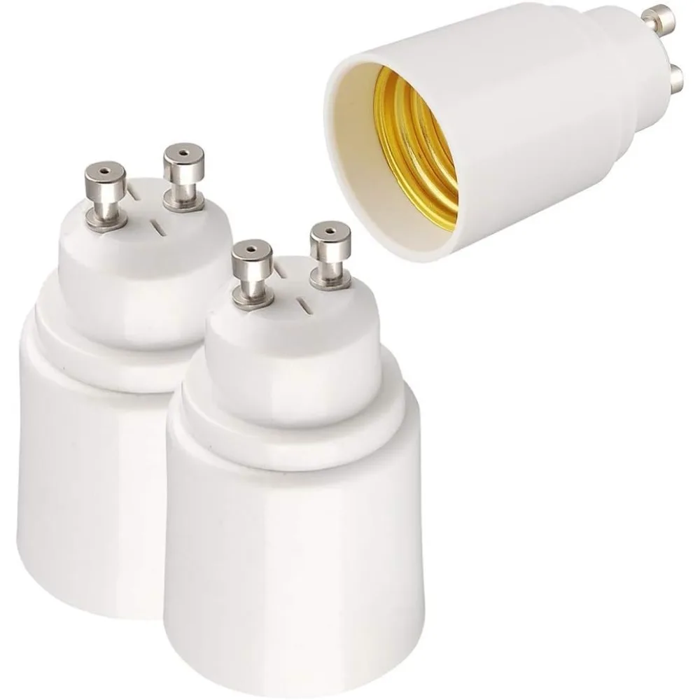

2pcs GU10 To E27 Bulb Base Lamp Socket Base Bulb Socket Adapter Accessories Fireproof LED Lighting Adapter Converter Fittings