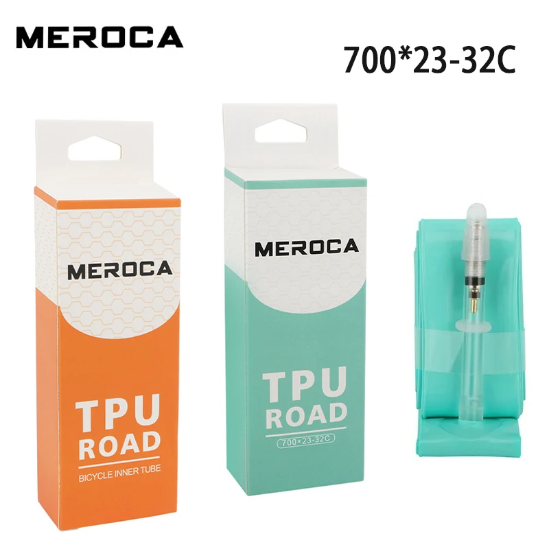 

Велосипедная камера MEROCA из ТПУ для шоссейных и гравийных велосипедов 700x23-32C, ультралегкая, с ниппелем FV 45L 65L 80L, запчасти для велосипедов