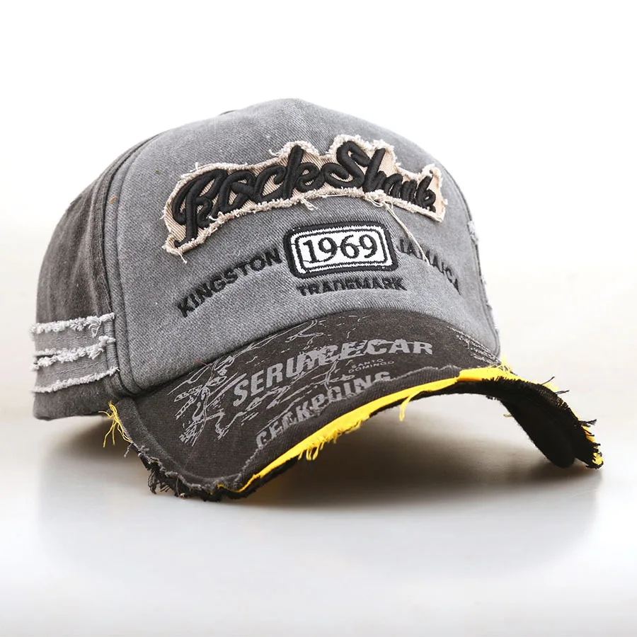 Street Casual Style Color-Blocked Three-Dimensional Embroidered Letter and Number Print 1969 Multi-Color Street Baseball Cap