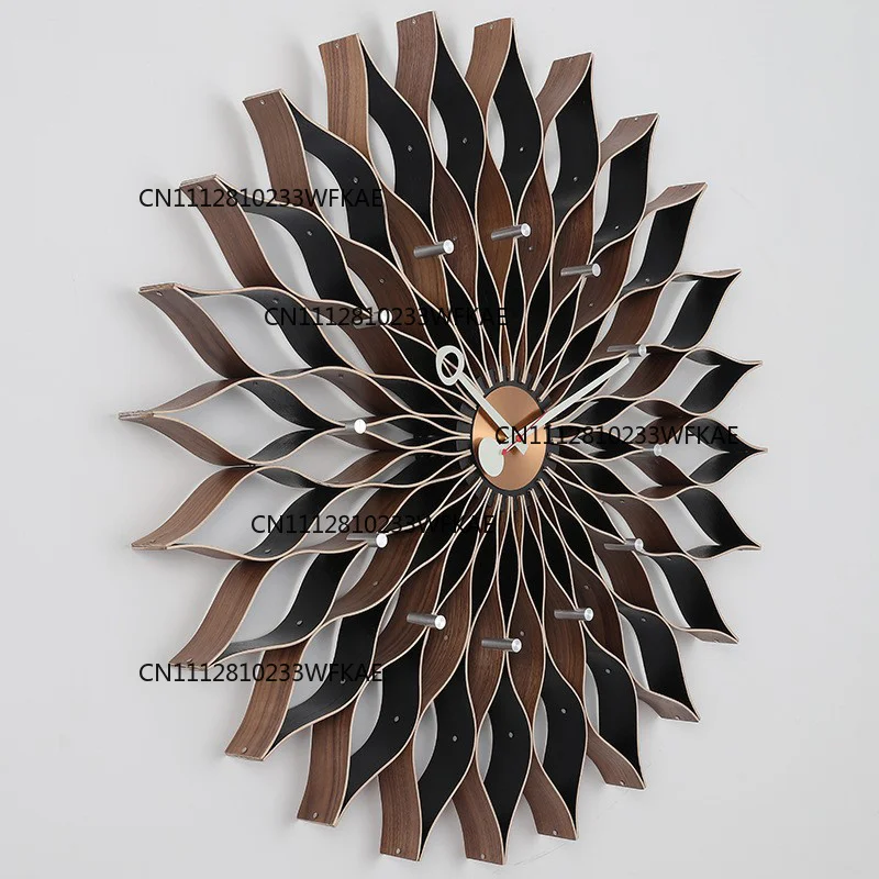 Nordic Creative Mute Sunflower Wall Clock