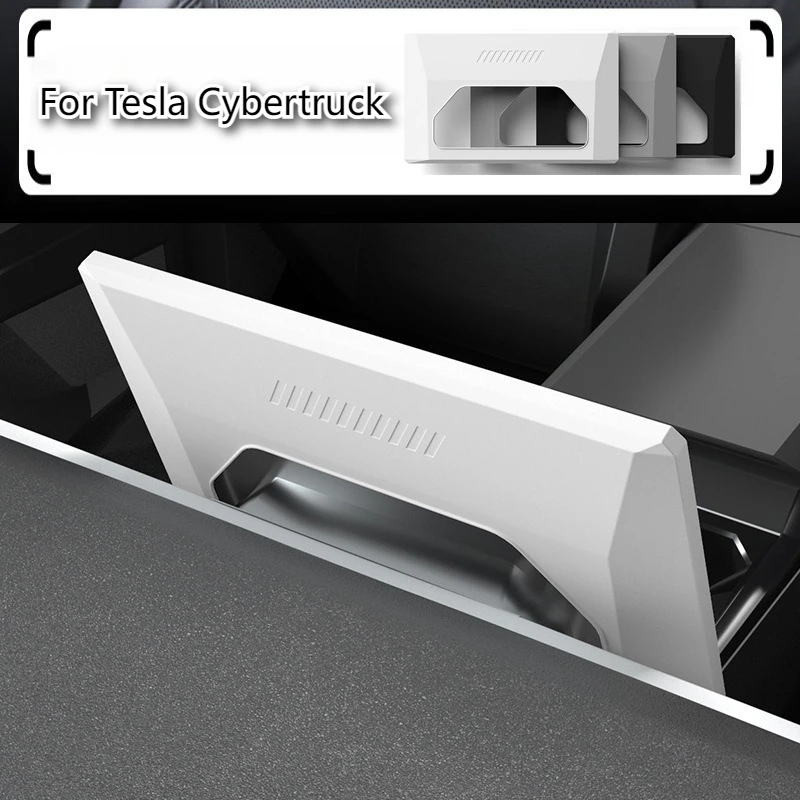 For Tesla 2025 Cybertruck Silicone Screen Protector Car Central Control Screen Protector Anti-Crash Protection Frame Accessories