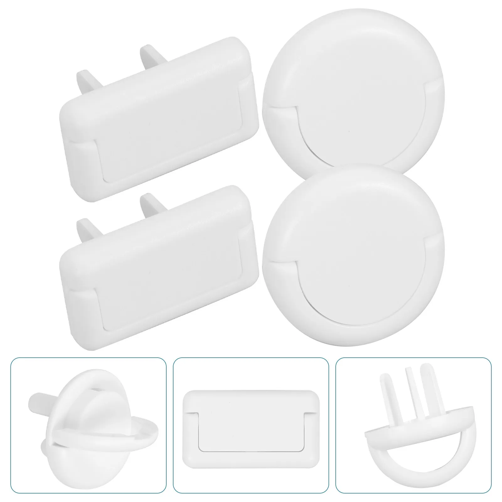 

50Pcs Baby Proof Outlet Cover Electrical Protector Easy to Insert Hard Hat Design for Home Safety Outlet Cover