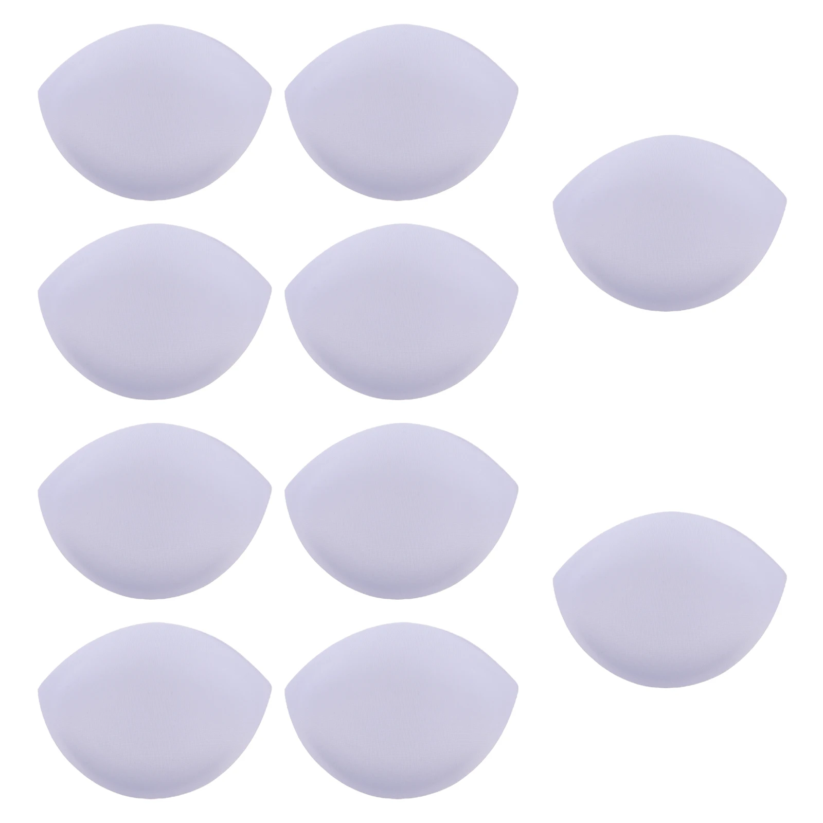 

5 Pairs Bikini Chest Pads Sponge Bra Inserts Reusable Washable White Size Universal Fit Anti Lightweight Eco Material