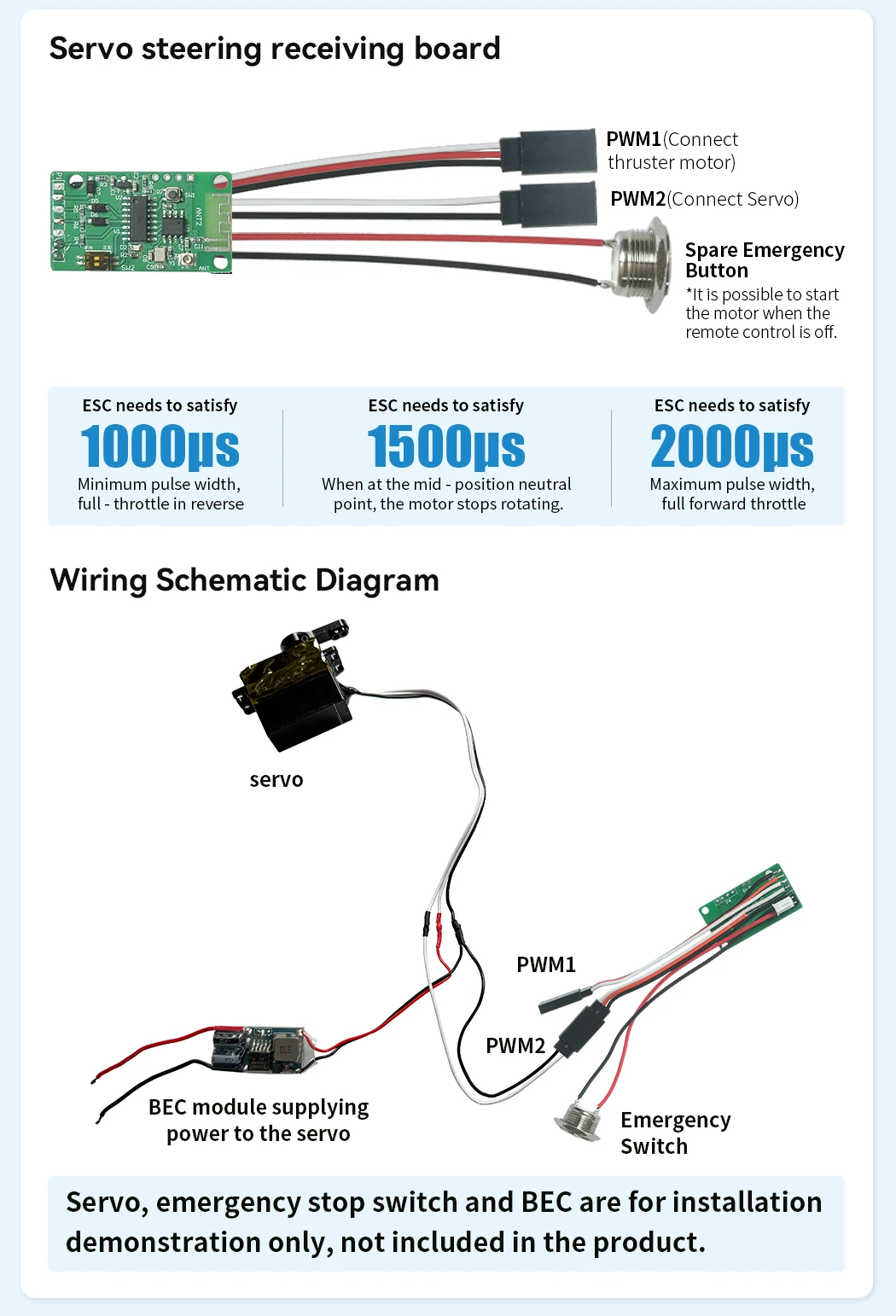 Wasserdichte Fernbedienung für Elektro-Kajak SUP Paddelbrett Motor Propeller, Wiederaufladbar, Kompatibel mit Kedean Motoren – Detail 8