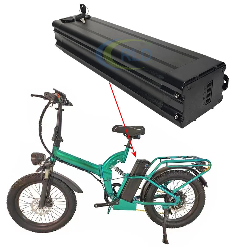 Silver Fish 48V eBike Battery Li-ion Lithium 36V 28Ah 25.6Ah 21Ah 19.2Ah for E20 R8 Janobike Electric Folding Bicycle 250W-1500W