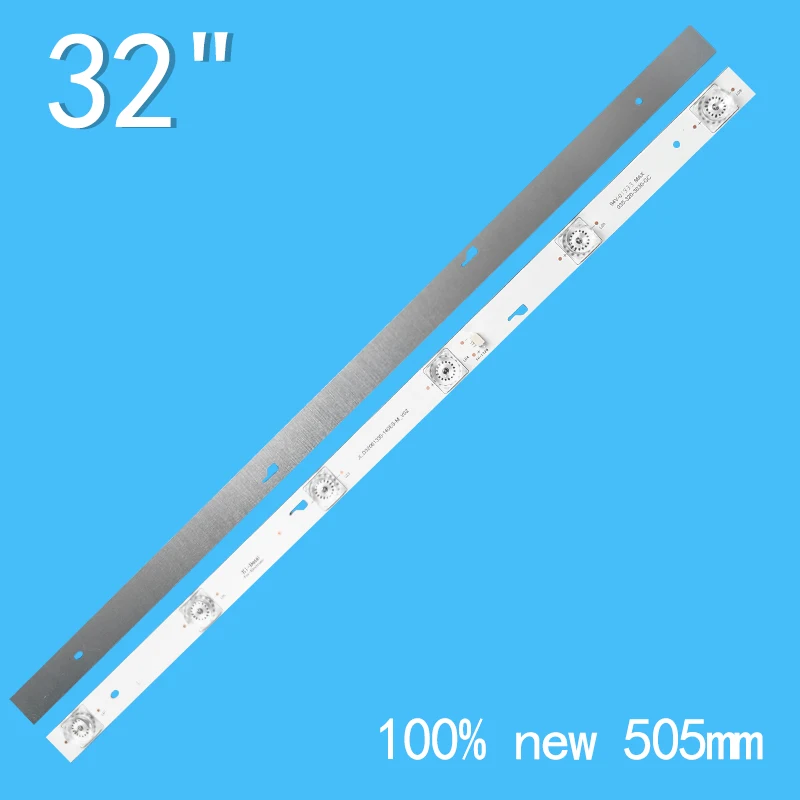 LED 백라이트 스트립, JL.D32061330-140ES-M_V02 035-320-3030-GC 용 램프 6 개, 505mm