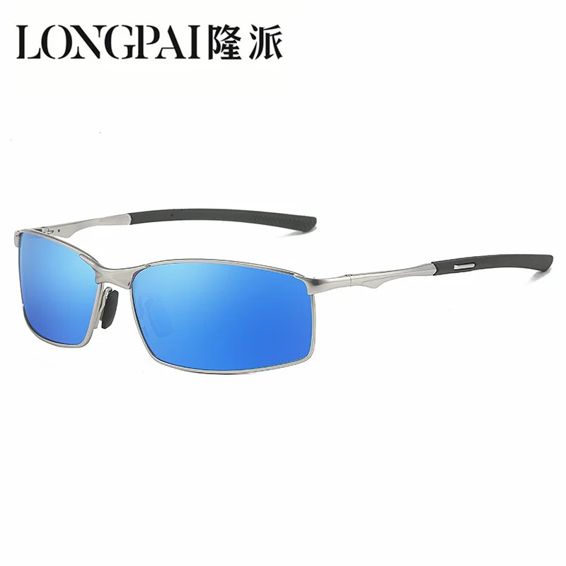 Männer Polarisierte Sonnenbrille Metall Quadrat Sonnenbrille Radfahren Fahren Reisen Sport Uv400 Fahrer Brillen Sport
