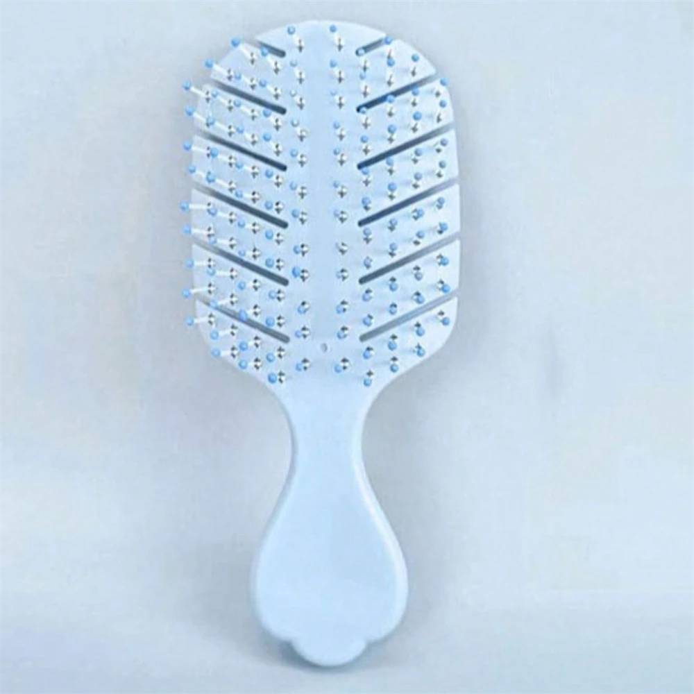 미용 빗 두피 마사지 빗 여성 살롱 미용 스타일링 도구를위한 젖은 곱슬 머리 빗질 빗