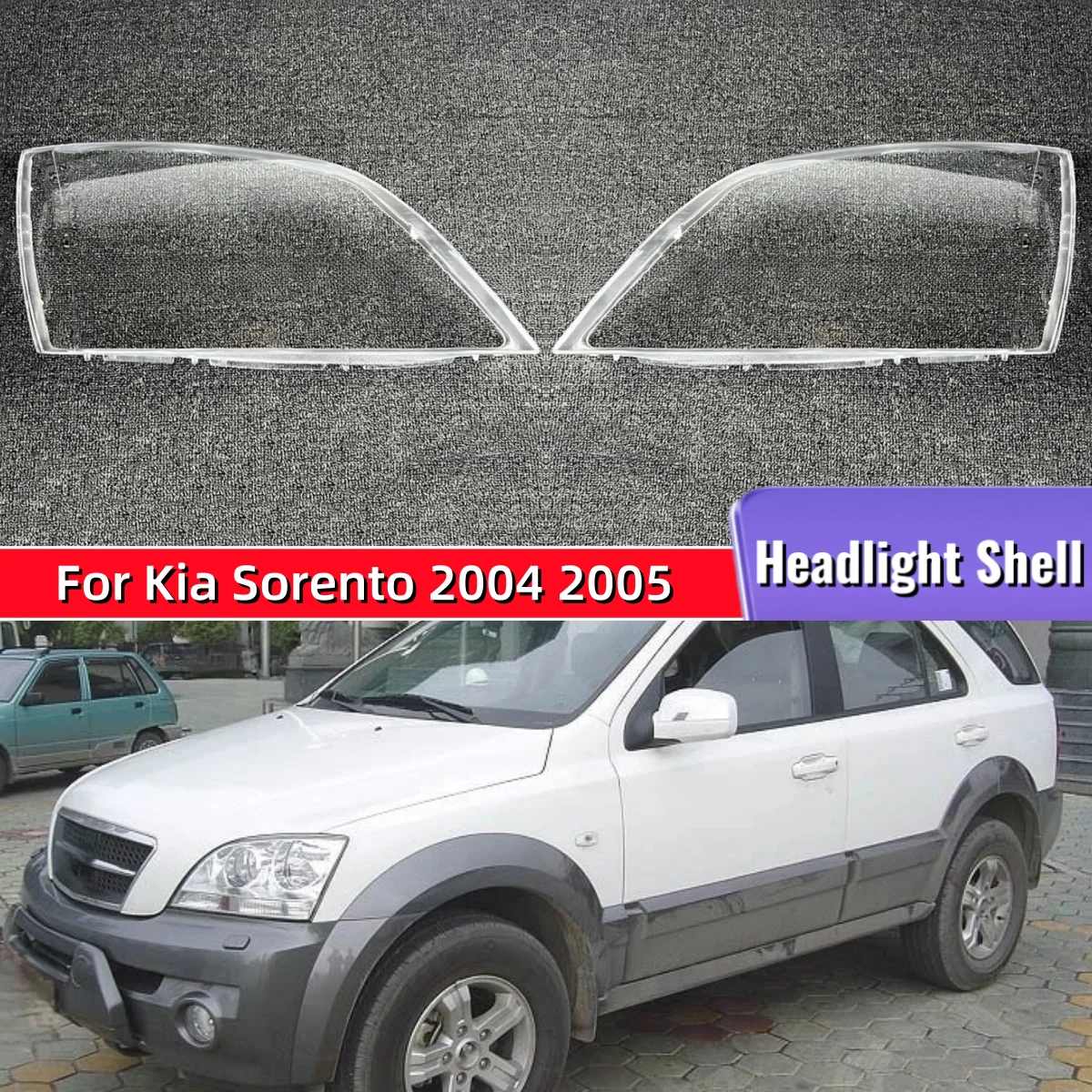 

For Kia Sorento 2004 2005 Car Interior Replacement Parts Lights Cover Headlight Rubber Cover