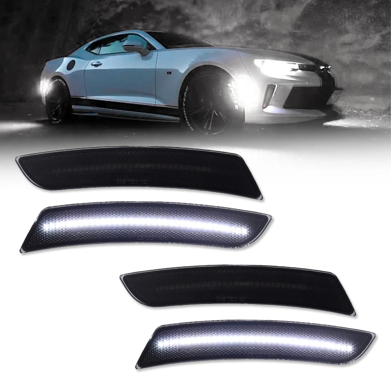 Luces LED de posición lateral del parachoques trasero delantero del coche para Chevrolet Chevy Camaro 2016-2021 Cadillac CTS ATS accesorios de coche OEM # 23169181