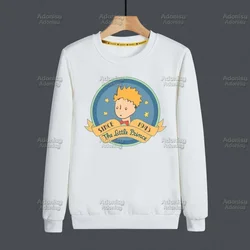 Little Prince Graphic Earth Space Harajuku Kawaii Sweatshirts Men Women White Color Autumn Winter Hoodie Male Casual Top