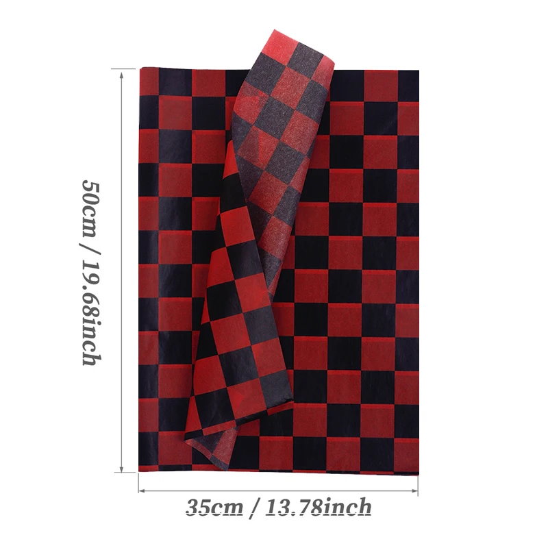 20 Vellen Kleurrijk Schaakbord Inpakpapier 20x14 inch voor Cadeau Boeket Feest Verjaardag Bruiloft Decoratie, Cadeaupapier