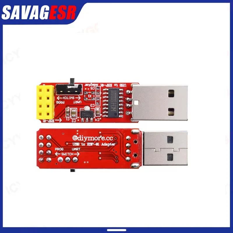 CH340C driver USB to ESP8266 adapter module ESP-01 Prog ESP-01S programmer downloader WIFI adapter board module