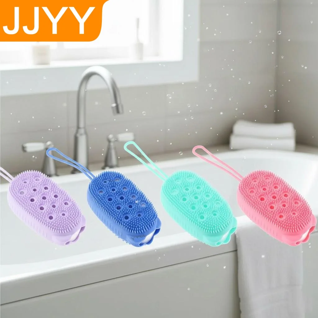 

Silicone Body Scrub Exfoliating Sponge Shower Brush Skin Care Cleanser Dead Skin Remover Bath Tool
