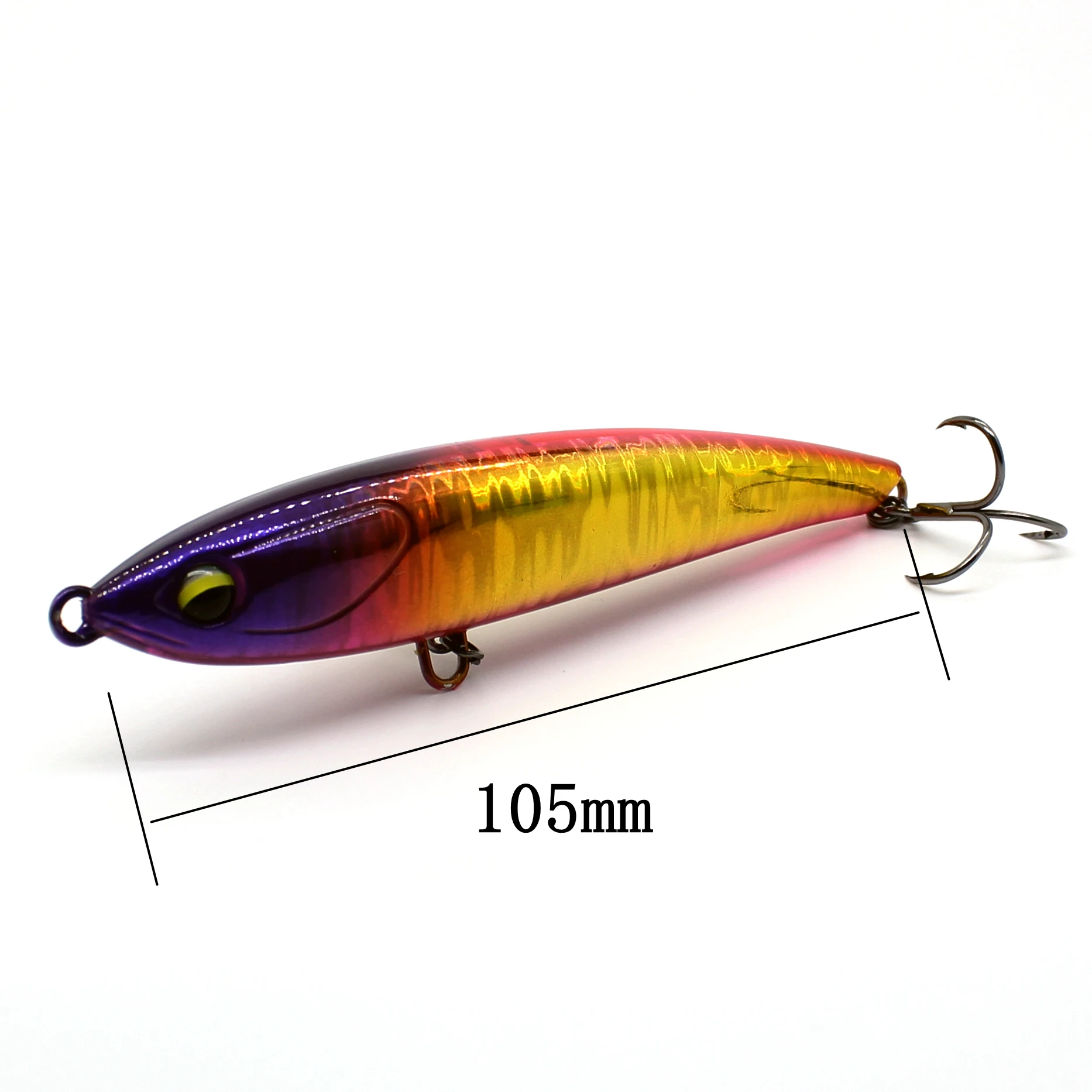 Aoclu-Hard Bait Wobbler, sinkender Bleistift stock, schwerer Langstrecken guss, geeignet für das Fischen mit frischem Meerwasser, 105mm, 28,3g – Detail 9