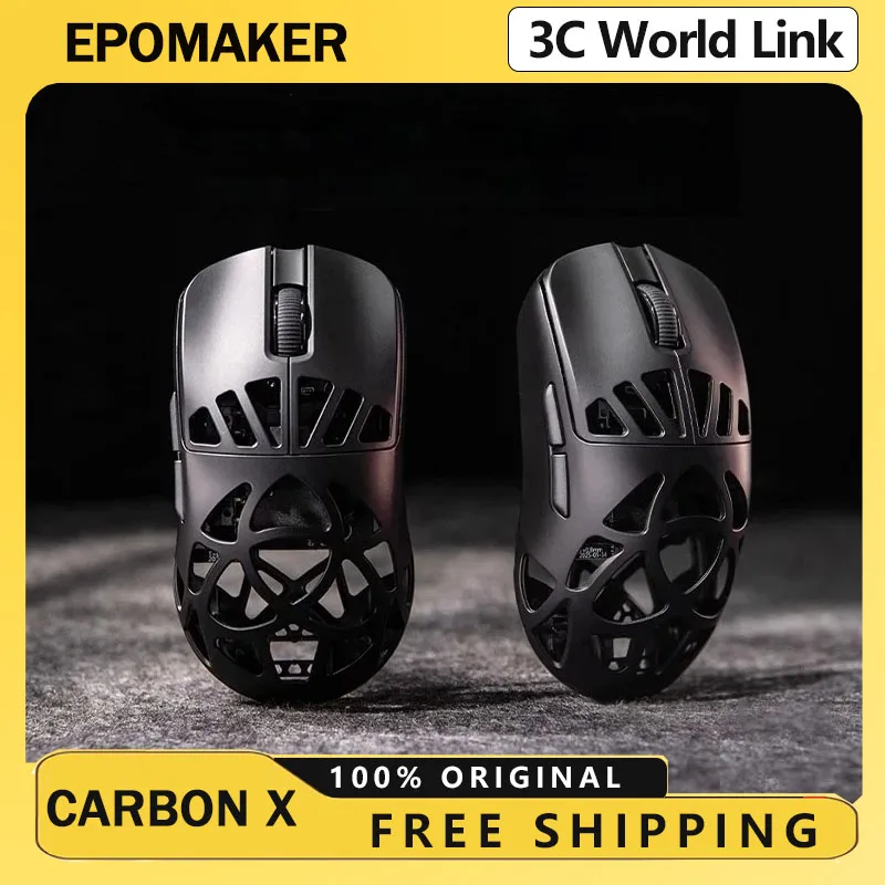Epomaker الكربون X ماوس ثلاثي الوضع ماوس لاسلكي 8000 هرتز Paw3950 الألعاب الفئران ألياف الكربون الجوف خارج خفيفة الوزن الفئران ملحقات الكمبيوتر #1