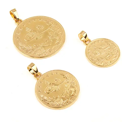 Dicai moneda colgante musulmán Medio Oriente Turquía Omã joyería de boda mujeres árabes COLLAR COLGANTE joyería encanto italiano moda