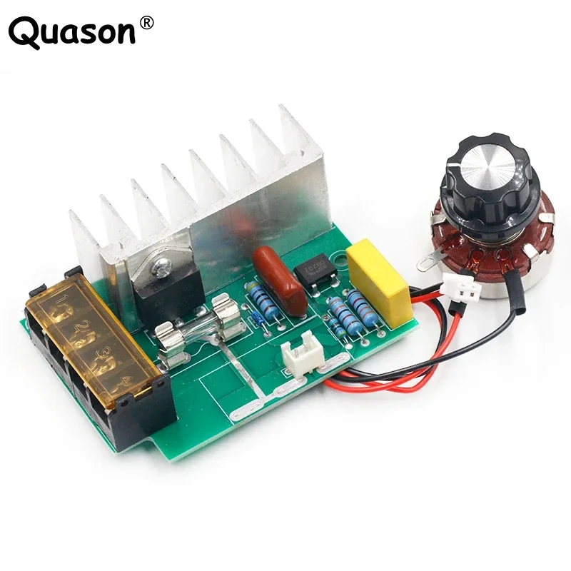 4000W 0-220V AC SCR Electric Voltage Regulator Motor Speed Controller Dimmers Dimming Speed With Temperature Insurance