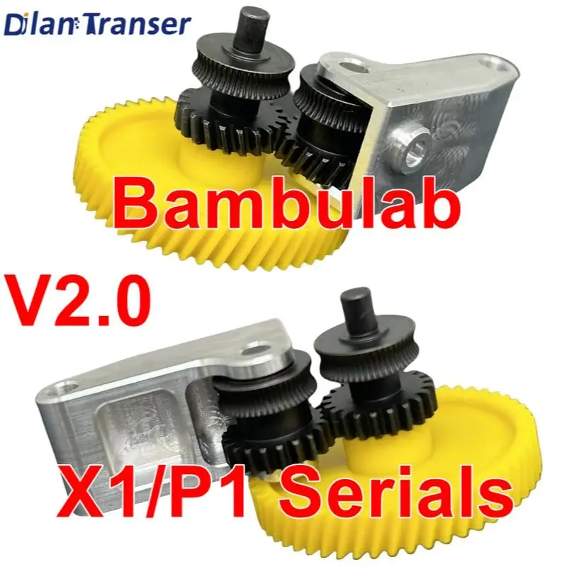 

Bambulab X1/P1 Serials Extruder Gear V2.0 For Bambulab X1/P1 Serial Helical Gear Extrusion Head Gear POM Kit 3D Printer