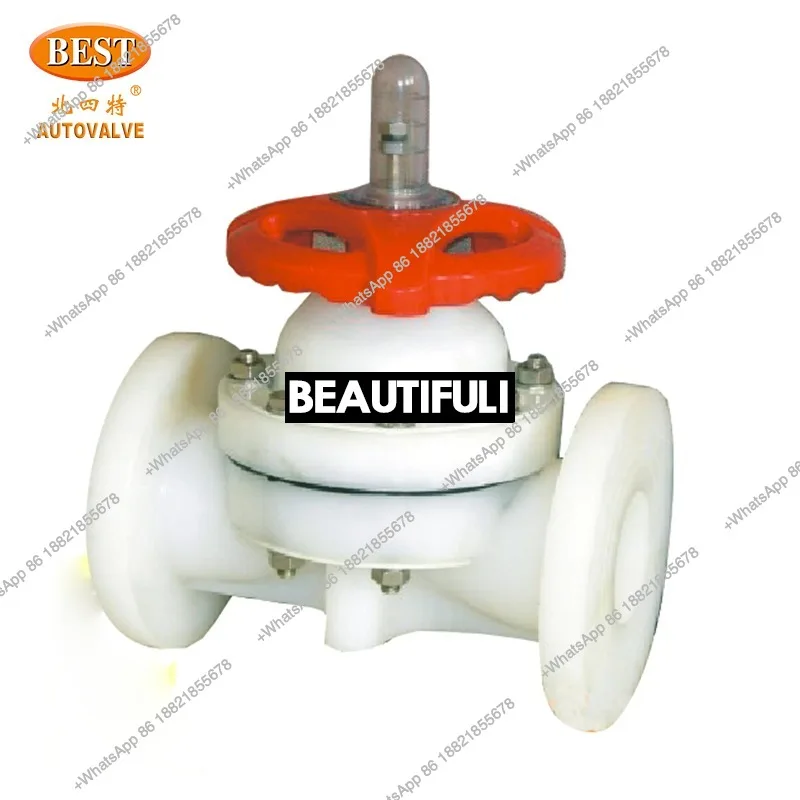 SGM3 Series 3/2-Way Stainless Steel Sanitary Manual Diaphragm Valve with Butt Weld Clip Stop Structure for Water Oil Gas Media