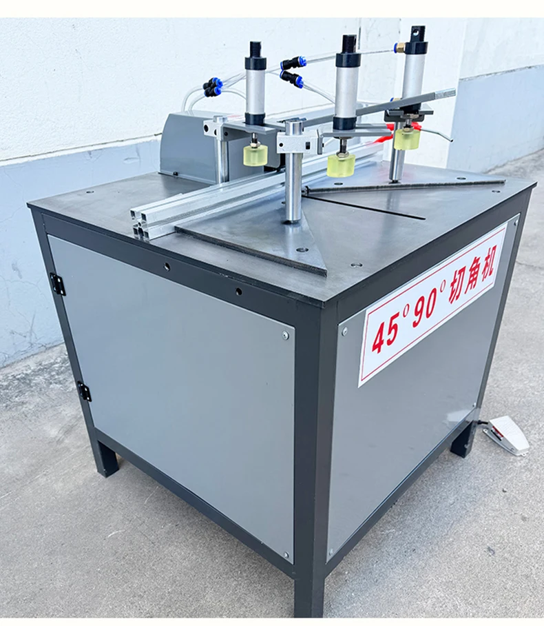 كفاءة 2025 شبه التلقائي 12 بوصة 14 بوصة عالية الدقة الهوائية الزاوية قطع هاينز المحرك الأساسي للألمنيوم الحديد Woo