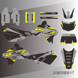 For SUZUKI DRZ400 SM S E DRZ 400 SM S E 2000-2020 Full Graphics Decals Stickers Motorcycle Background Custom Number Name
