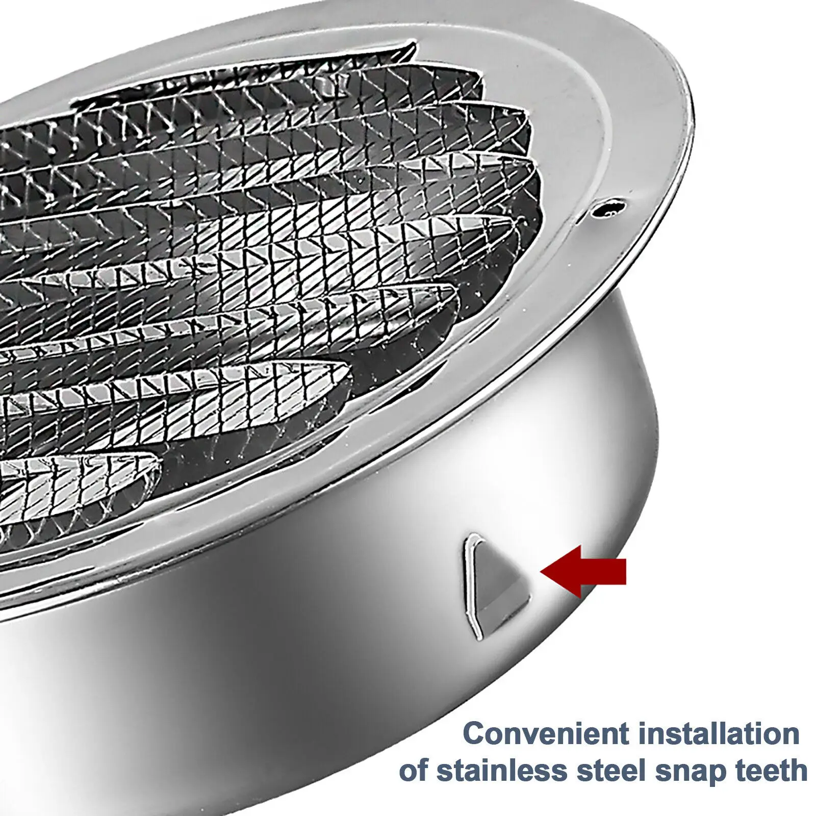 70/80/100/120/150/160/200mm Round Stainless Steel Air Vent Grille Insect Protection Home Exterior Wall Ducting Ventilation Tool