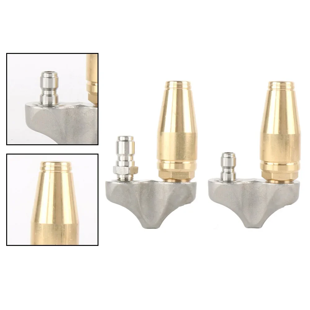 For Pressure Washer Metal Cleaning Reverse  For Turbo Sewer Drain Jetter Nozzle Pressure Washer Tool Clean Ground