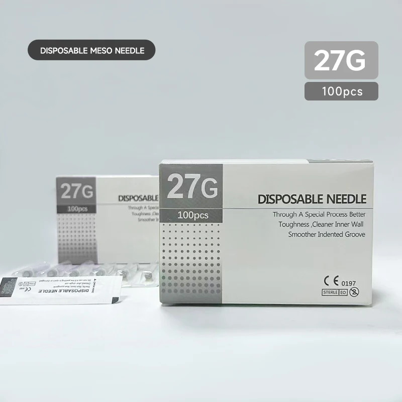 

100 шт. одноразовая игла 27 г 13 мм 25 мм стерильная безопасность 27 г игла детали ручного инструмента