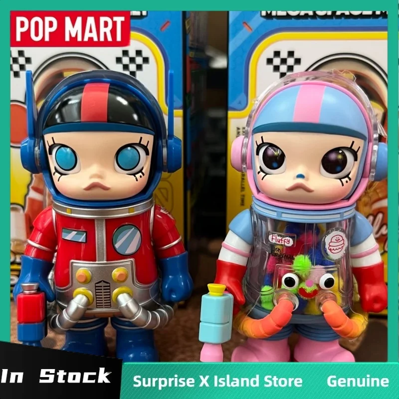 

Подлинная Popmart Mega Space Molly 100% серия V4, слепая коробка, Kawaii, модель из ПВХ, украшение для рабочего стола, коллекция Mystery Box, детская игрушка в подарок