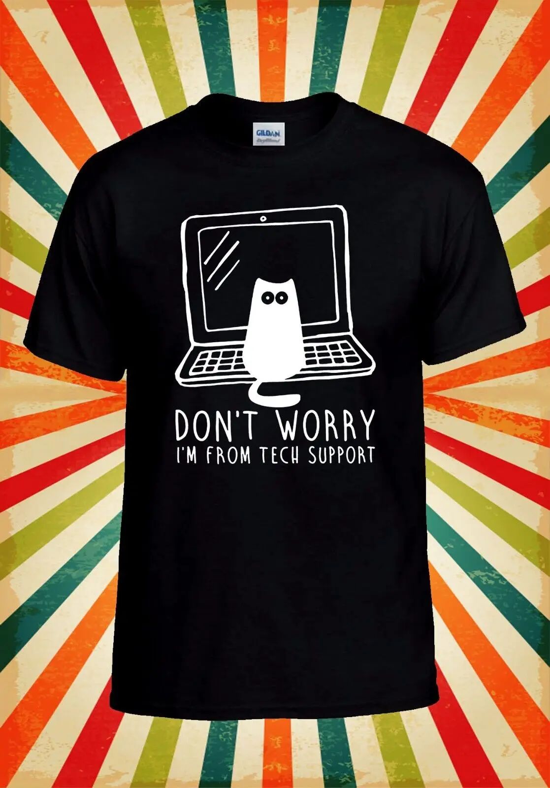 Do Not Worry I Am From Tech Support Baseball T Shirt Top 3011