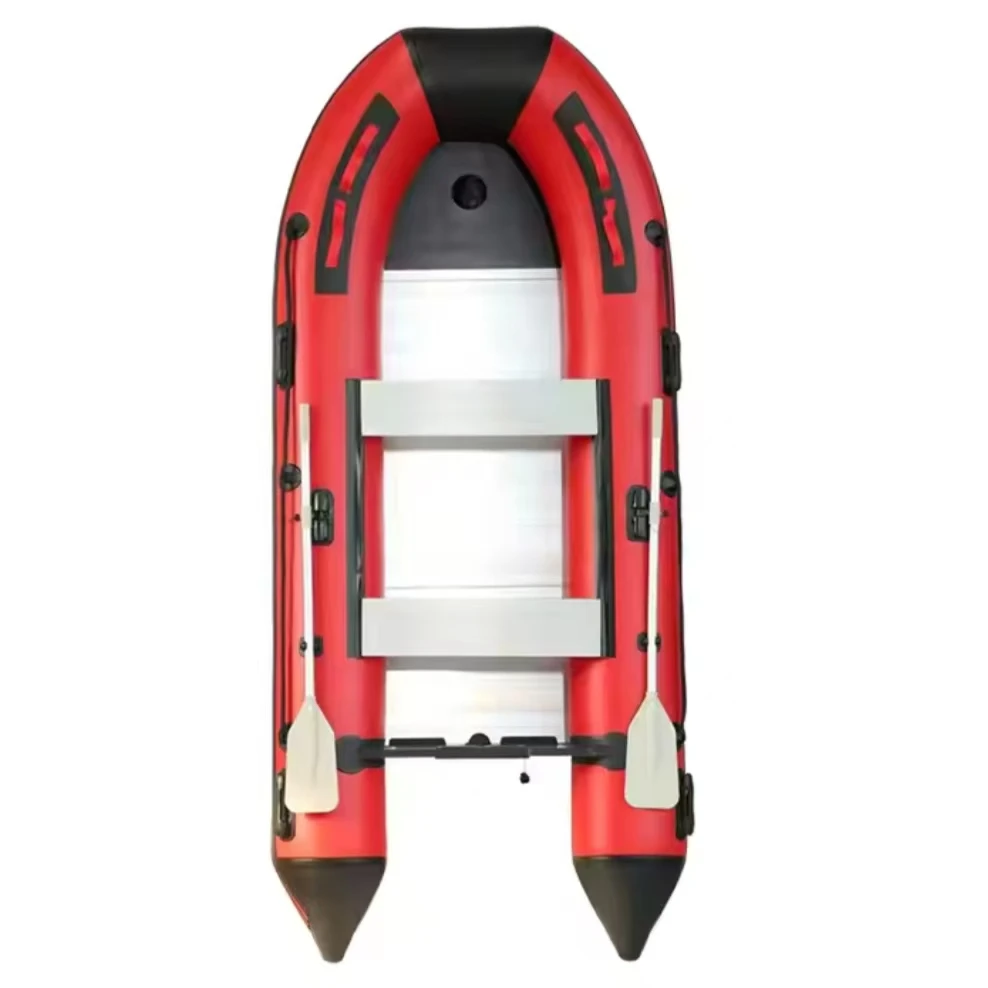 

3.3m PVC Inflatable Boat With Aluminum Floor Durable And Easy Maneuver 1-3 Person Capacity 1 Year Warranty