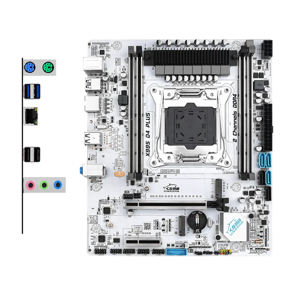 Conjunto de placa-mãe X99 D4 E5 2666 V3 2011 v3 Processador LGA 2011-3 Kit com 2X16 = 32GB DDR4 ECC RAM Suporte NVME M.2