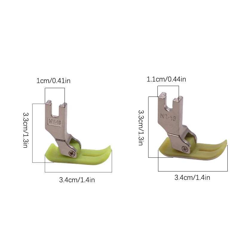 1Pc Macchina Da Cucire Industriale Piatto di Plastica Piedino Pelle Schiuma di Gomma MT-18 Modello Per Parti di Macchine Da Cucire Piatte