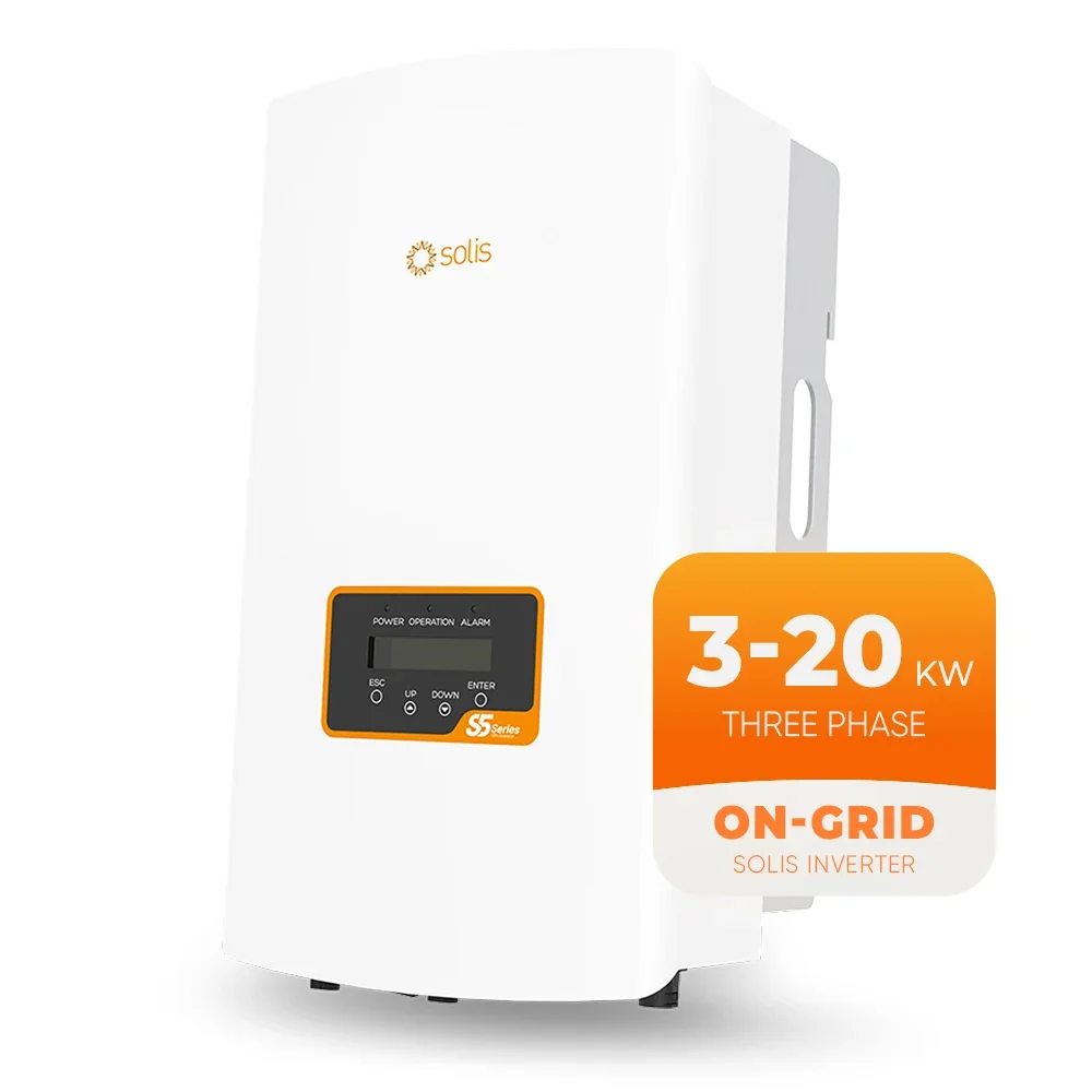 Solis Hybrid on Grid Tied Solar Inverter 8Kw 15Kw 20Kw Three Phase Solar Powered Inverters