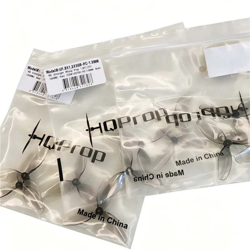 

2 Pairs HQ Ultralight Whoop Prop 1.8X1.3X3, 45mm 3-Blade PC Propellers 1.5mm Shaft Hole for Micro Tiny Whoop FPV Drones