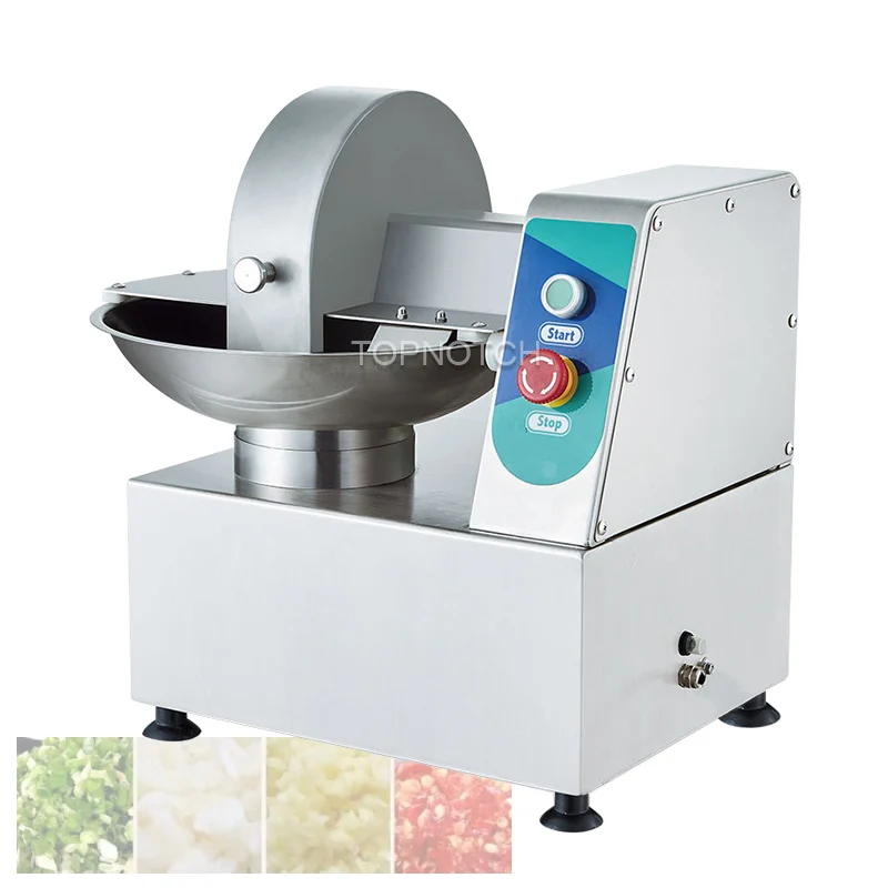 

Electric Meat Mincer Restaurant Stainless Steel Bowl Cutter Chicken Meat Cutting Machine
