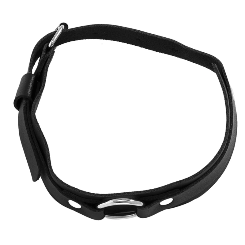 New Non Slip Arm Cuff Upper Arm Bracelet for Adult Black Color Armlet PU Armband Adjustable Shirt Sleeve Holder Bangle