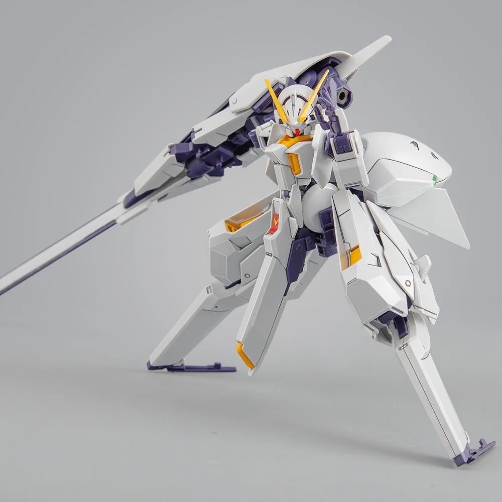 Kit de Modélisme Gundam 1/144 HG RX-124 TR-6 Woundwort, Mecha Transformable Blanc et Violet avec Longue Lame Psycho, Modèle de Collection Anime à Assembler