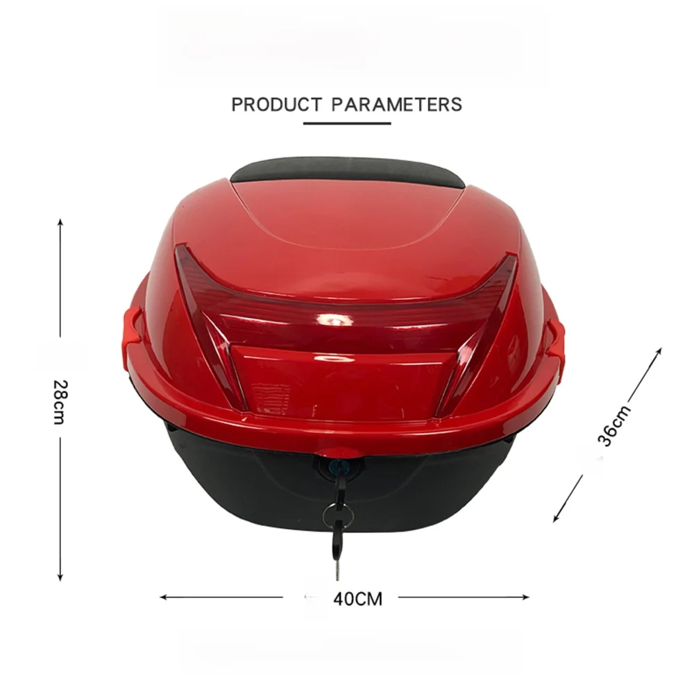 New Universal Motorcycle Tail Box Large Capacity Thickened Electric Bike Motor Case Motorcycle Trunk Box Helmet Storage