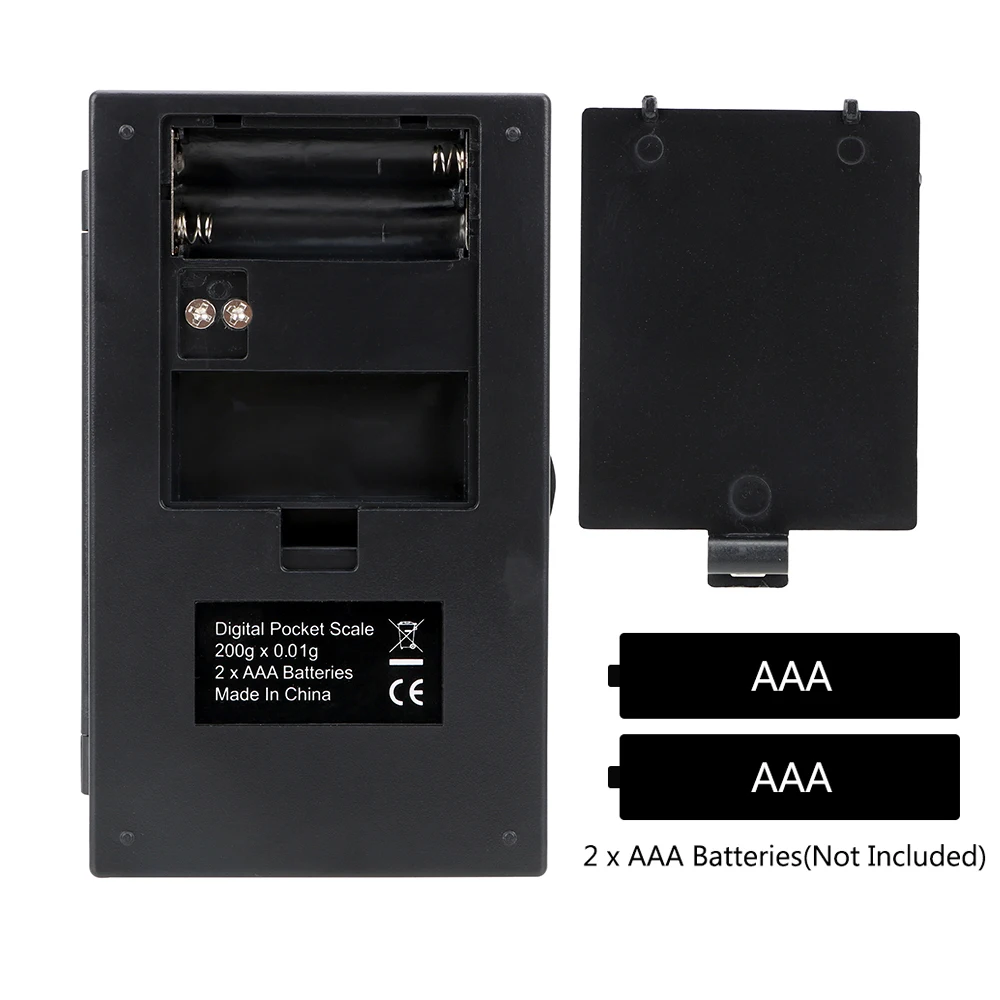 Tragbare Schmuckwaage 1000g/0,1g, 200g/0,01g, 500g/0,01g - Digitale Gold-Grammwaage für Präzisionsmessungen (Batterie nicht enthalten) – Detail 2