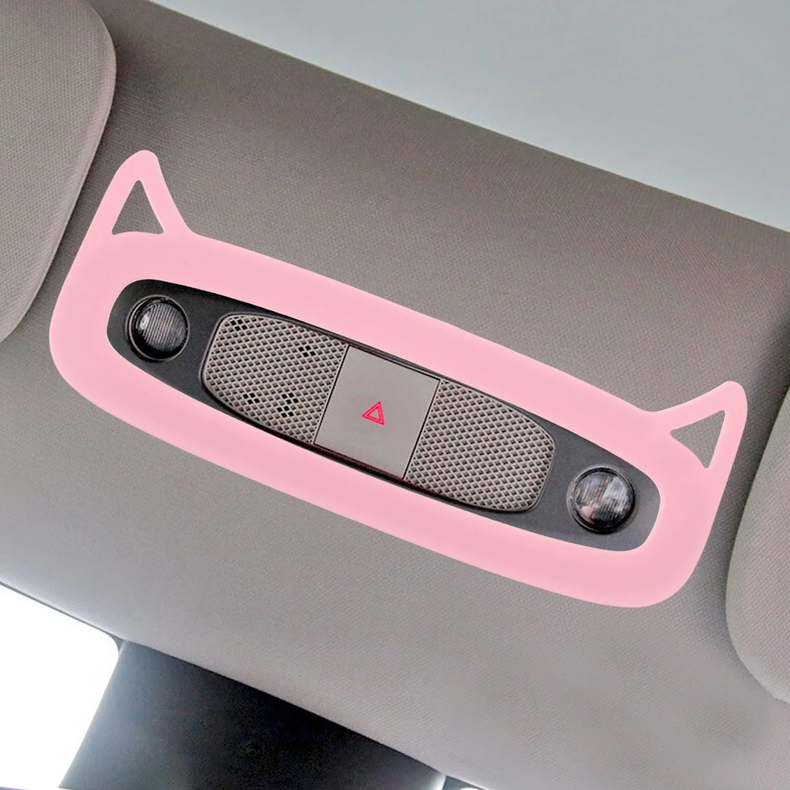 

Car Interior Reading Light Trim Frame ABS Material Front Reading Light Panel Decorative Frame Durable Protector for