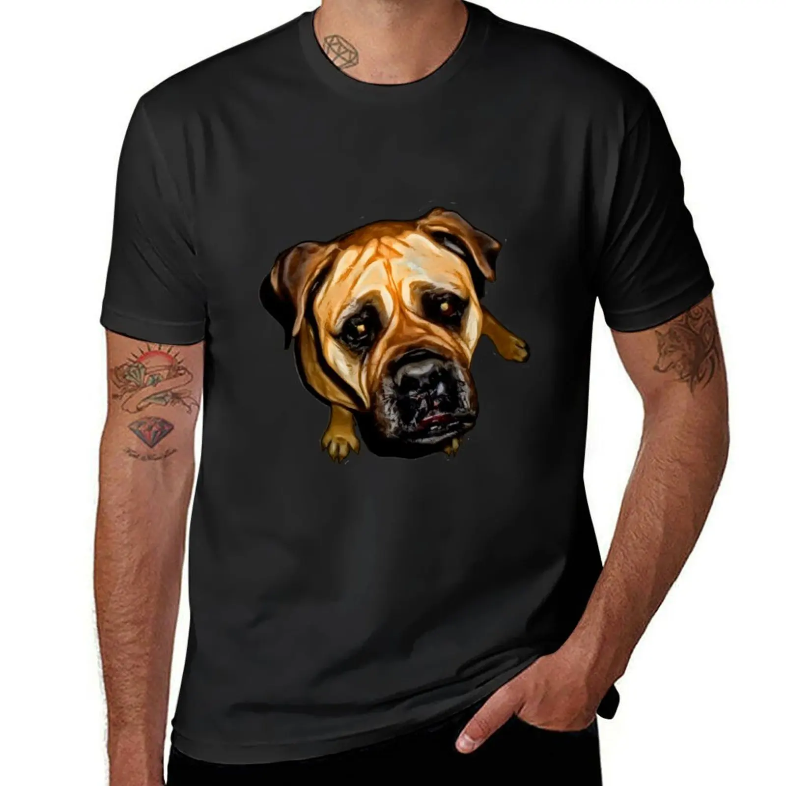 Bullmastiff T-Shirt graphics plus size tops vintage boys whites men t shirts