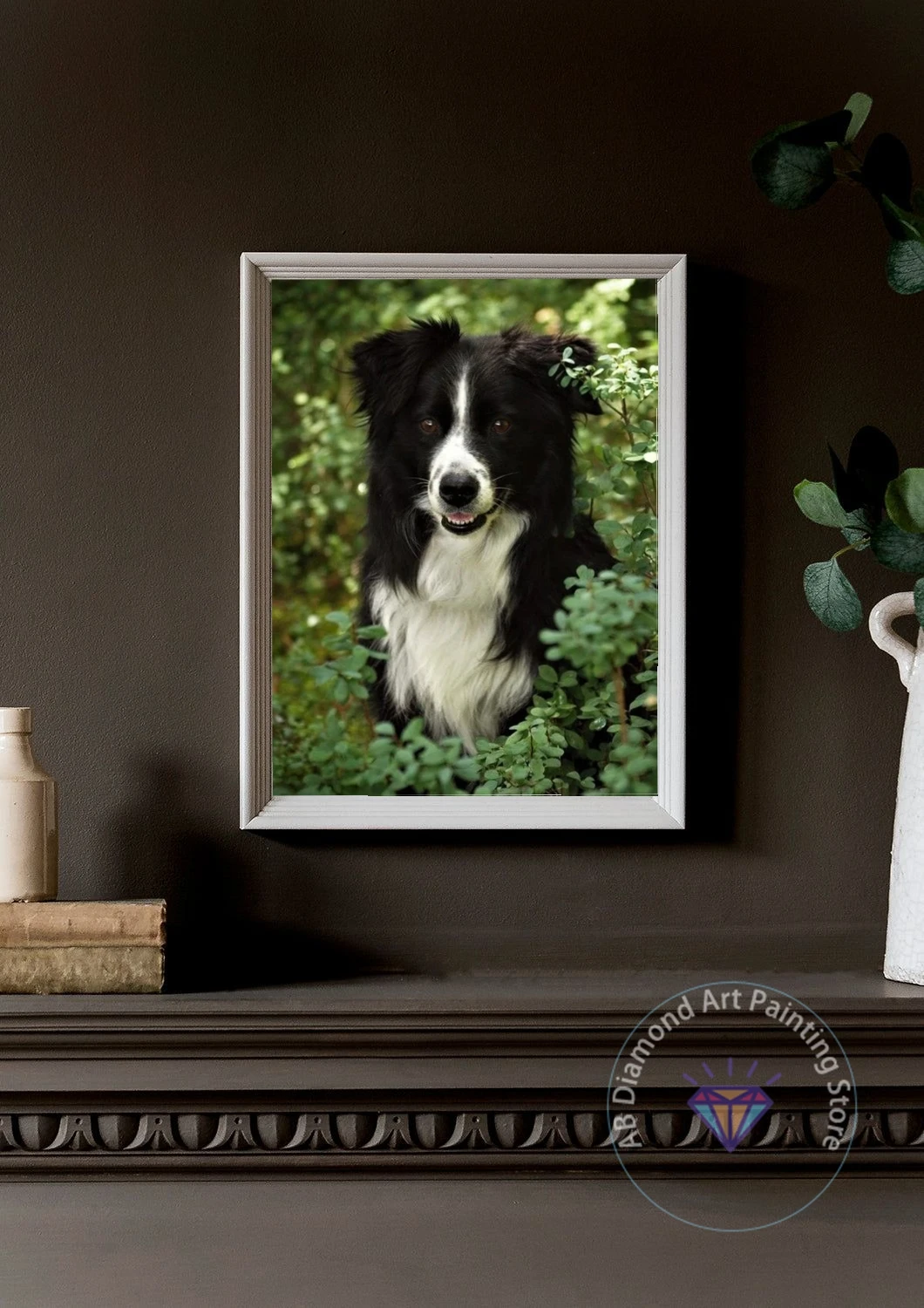 Australian Shepherd Border Collie Dream Pet Dog DIY AB Diamond Painting Embroidery Animal Cross Stitch Mosaic Home Decor Gift