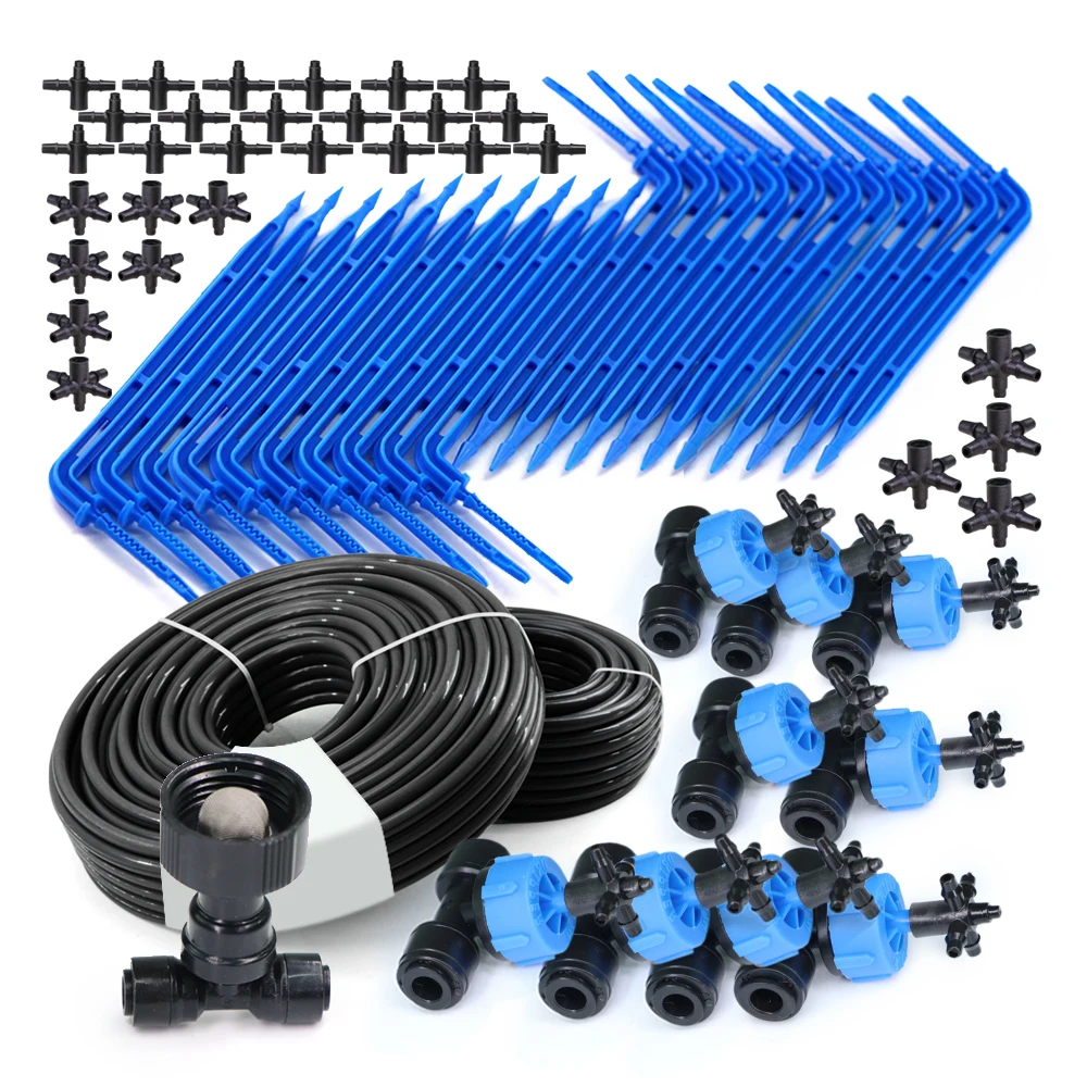 

Garden 1/4"to 1/8" Hose Automatic Watering Drip Irrigation System 4L/H Dropper Elbow Emitter Potted Plant Home Bonsai Greenhouse