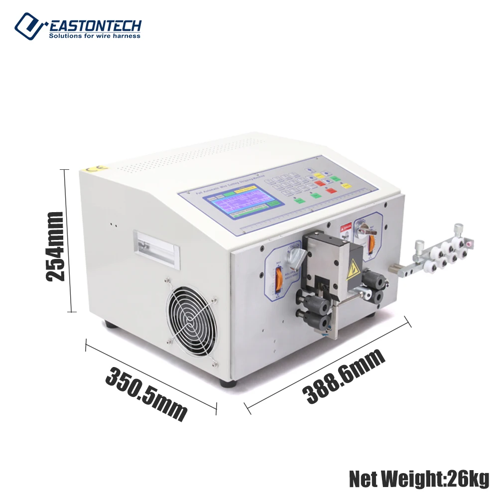 EASTONTECH  EW-02A Fully Automatic Cable Wire Stripper Machine Single USB Cable Wire Cutting and Stripping Machine