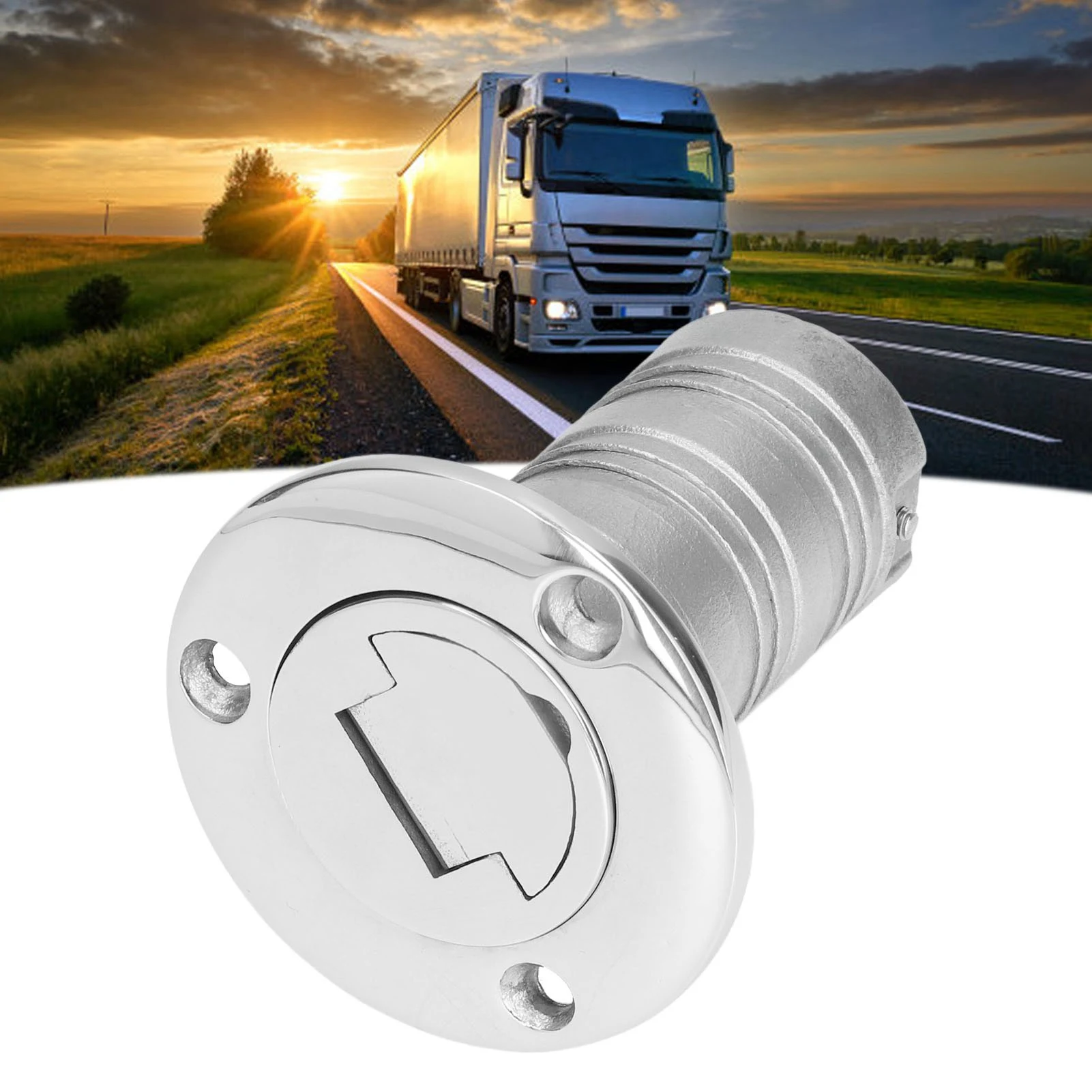 38mm Water Injection Port 316 Stainless Steel Boat Refueling Port Marine Filler Accessories Marine Refueling Port