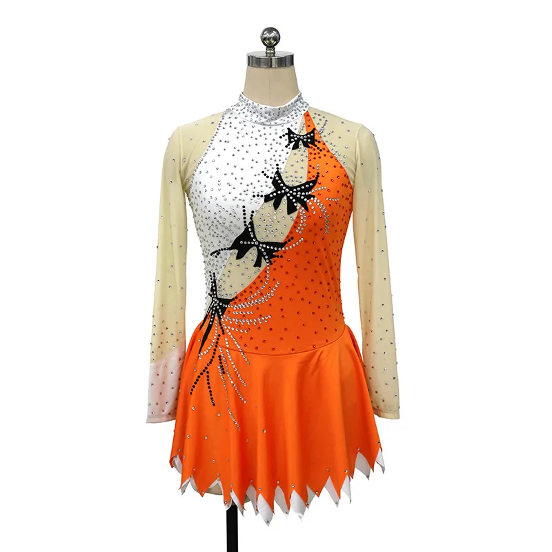 

customized ballet children's adult figure skating dress girls' performance competition grading skirt 20 color nylon 08 selection