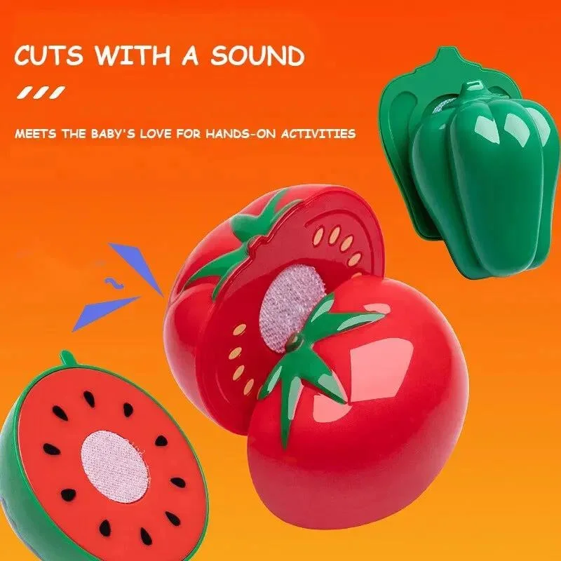 Children Kitchen Family Theme Toy Plastic Simulated Fruit Vegetables Induction Cooker Toy Gift Educational Toy Model Food Kit