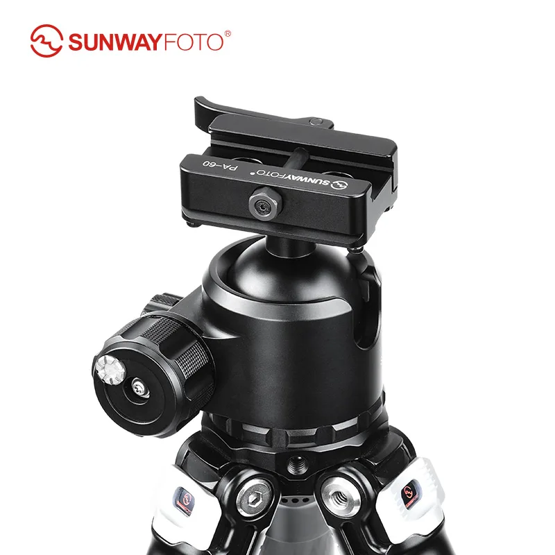 SUNWAYFOTO PA-60 Pica-tinny NATO Rail Adapter Arca-Swiss Mount  for Tripod ,Arca/RRS Compatible,Lever-lock